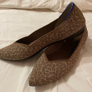 Rothy’s size 8.5 medium brown leopard print